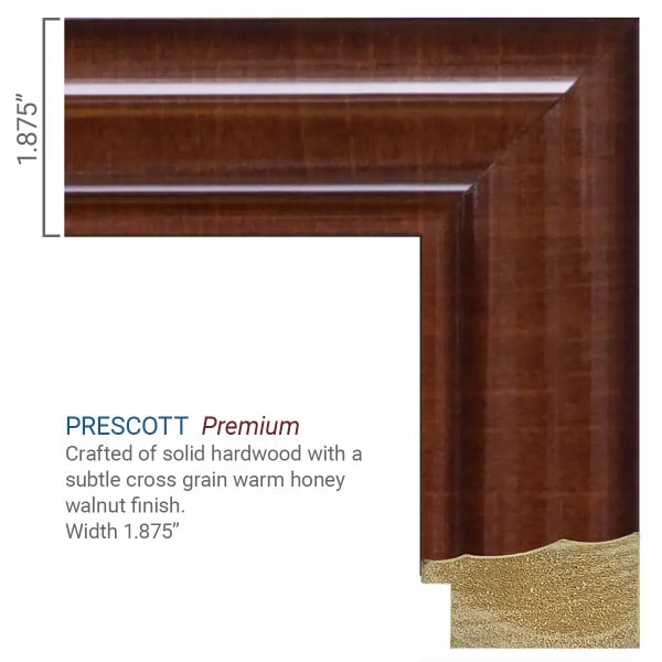 close up of Prescott frame moulding